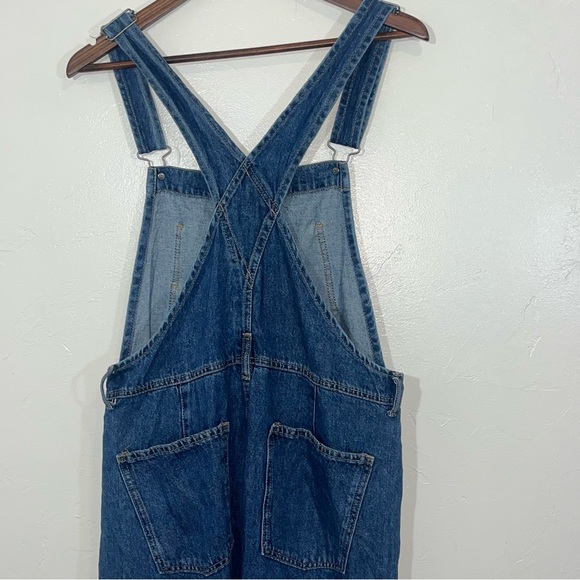 Free People We the Free Ziggy Slouchy Denim Overall Jeans Size S - Picture 10 of 13